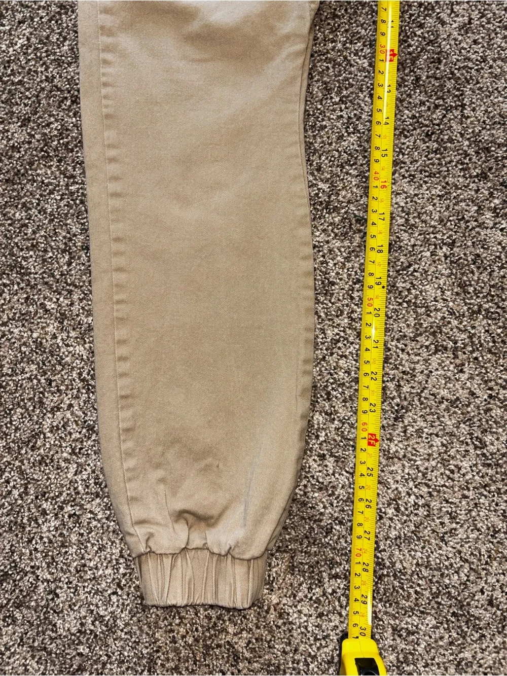 Southpole Flex the Movement Men’s Medium Twill Stretch Jogger Khaki Elastic